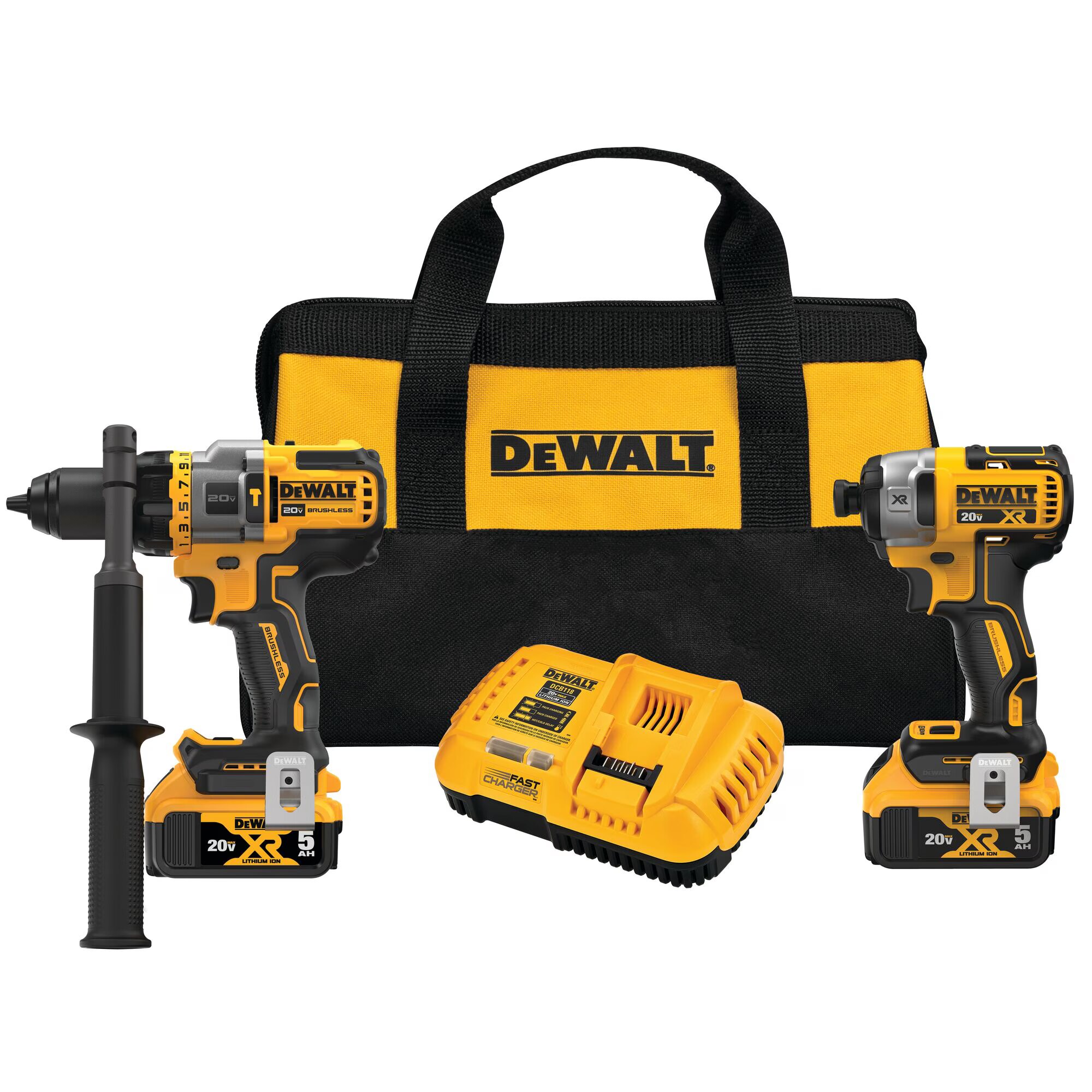 DeWALT 20V MAX* Hammer Drill and 20V MAX* Impact Driver with FLEXVOLT ADVANTAGE™ Combo Kit